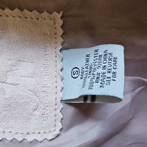 JW Leather Pink (pale Petal pink) Chic Jacket, size L - Picture 13 of 13